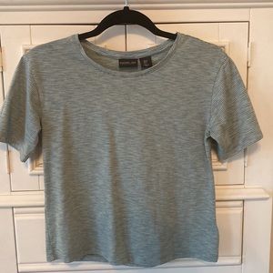 Rachel Zoe Striped Cropped Tee